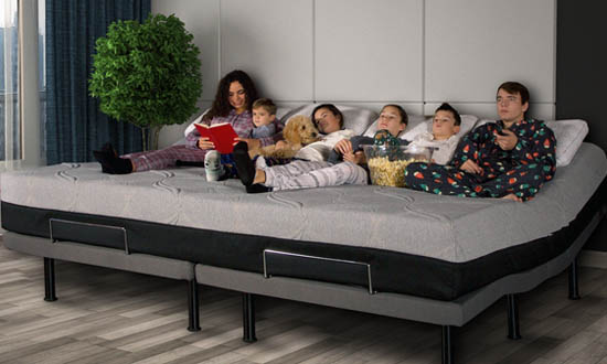 Family-Bed-Taylor-&-Wells-quality-family-time-movie-night-memory-foam-oversize-mattress-adjustable-base